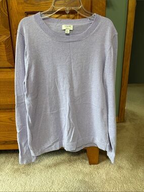 J. Crew Lavender Long Sleeve Crewneck Sweater